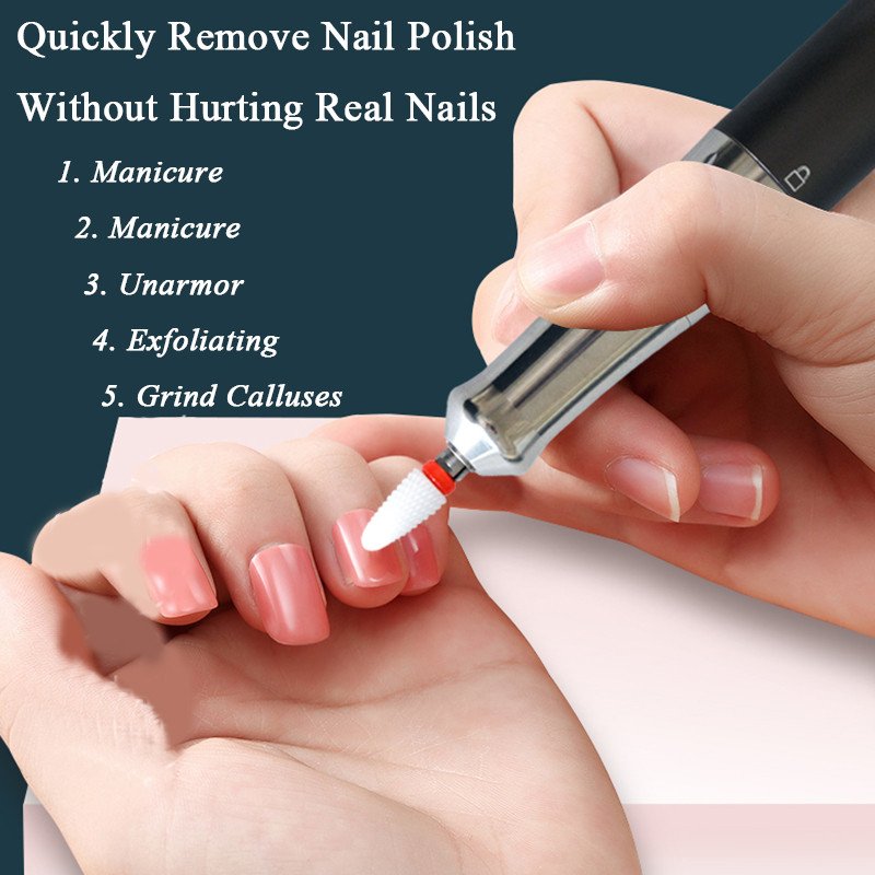 Stroj za bušenje noktiju s 35000 okretaja u minuti, stroj za poliranje gela, prijenosni punjivi aparat za bušilicu, profesionalni alati za umjetne nokte s LCD zaslonom