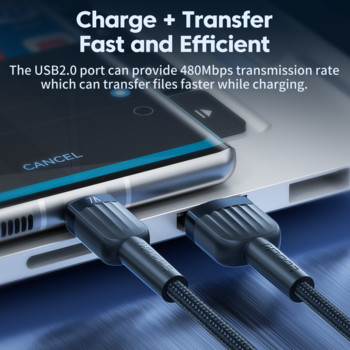 Toocki 7A 100W USB C кабел тип C за Huawei P50 P40 Бързо зареждане Зарядно устройство за данни USB-C кабел за Xiaomi 12 Poco F3 Samsung