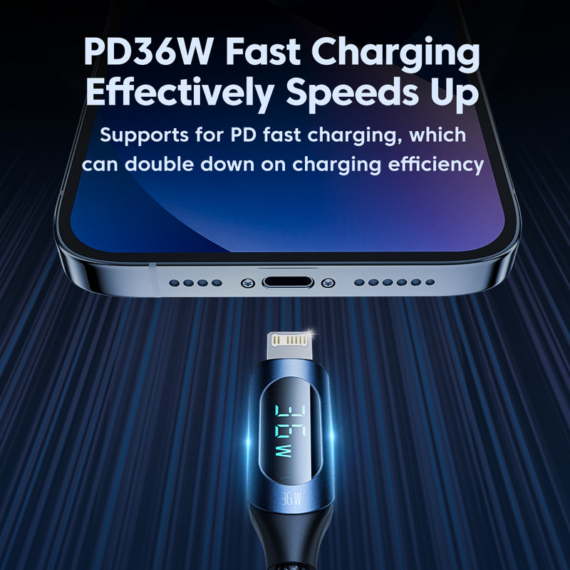 Καλώδιο Toocki USB Type C για iPhone 14 13 12 11 Pro Max X Xr 8 7 Plus PD 36W Fast Charger Καλώδιο Lightning Καλώδιο δεδομένων για iPad