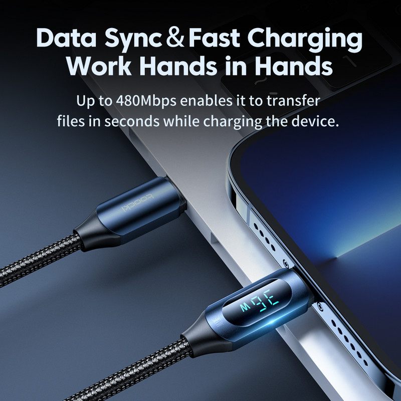 Καλώδιο Toocki USB Type C για iPhone 14 13 12 11 Pro Max X Xr 8 7 Plus PD 36W Fast Charger Καλώδιο Lightning Καλώδιο δεδομένων για iPad