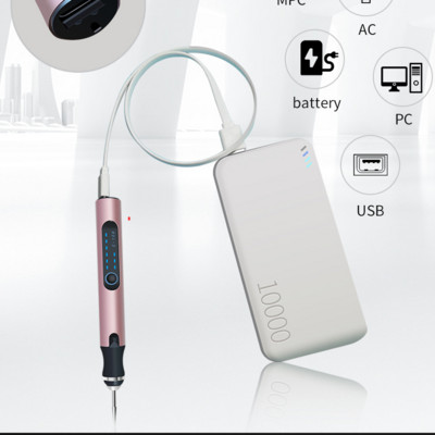 Električna bušilica za nokte Bežična bušilica za nokte Aryclic mašina za turpiju za nokte za manikuru i pedikuru Profesionalni salonski alat za nokte