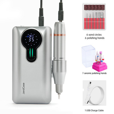 Mașină de găurit unghii 35000 RPM Freză electrică de găurit unghii fără perii pentru manichiură Pilă electrică portabilă de unghii pentru lac de gel