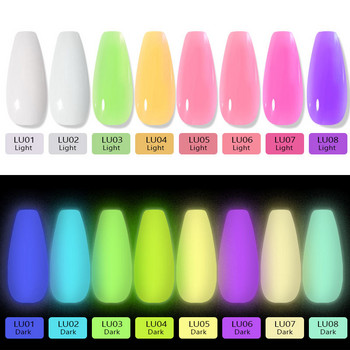 Luminous Poly Nail Gel Polish Kit UV Gel Polish Extension Kit All for Manicure Slip Solution Builder Ακρυλικό Gel Βάση νυχιών και Top Coat