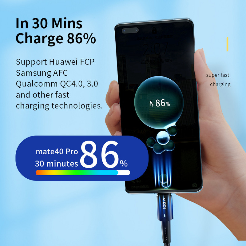 Essager 100W USB tip C na USB C kabel za Xiaomi Huawei P30 P40 Pro 5A kabel za brzo punjenje podatkovni kabel za Samsung S21 Ultra S20