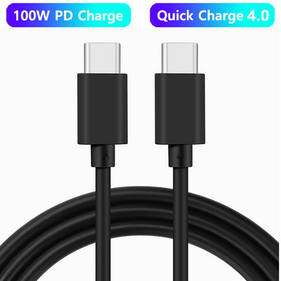 Cablu USB C la USB tip C de 100W USBC PD Cablu de încărcare rapidă pentru încărcare USB-C 5A QC4.0 Cablu tip C 2M pentru Macbook Samsung Xiaomi POCO
