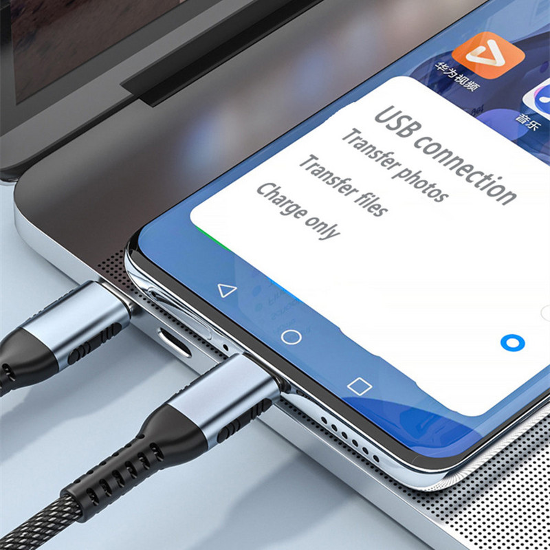 Cablu USB C la USB tip C de 100W USBC PD Cablu de încărcare rapidă pentru încărcare USB-C 5A QC4.0 Cablu tip C 2M pentru Macbook Samsung Xiaomi POCO