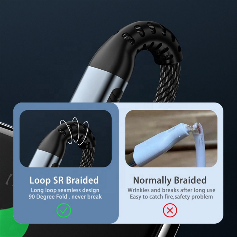 Cablu USB C la USB tip C de 100W USBC PD Cablu de încărcare rapidă pentru încărcare USB-C 5A QC4.0 Cablu tip C 2M pentru Macbook Samsung Xiaomi POCO
