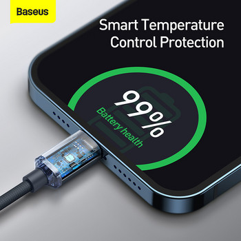 Baseus USB Type C PD 20W кабел за iPhone 14 13 12 Pro X 8 Бърз USB C кабел за iPhone Кабел за зареждане USB Type C кабел Код на проводника