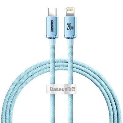 Baseus USB Type C PD 20W kábel iPhone 14 13 12 Pro X 8 Fast USB C kábel iPhone töltőkábel USB Type C kábel Vezetékkód