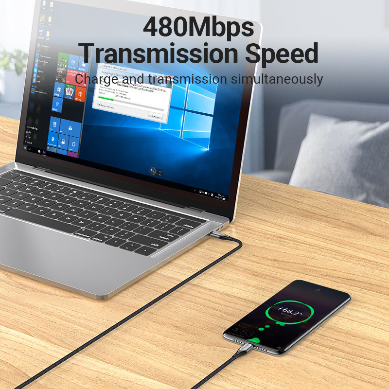 Vention USB Type C – USB C kábel USB C PD 100W 60W gyorstöltő Samsung S20 Macbook iPad Quick Charge 4.0 USB C töltőkábelhez