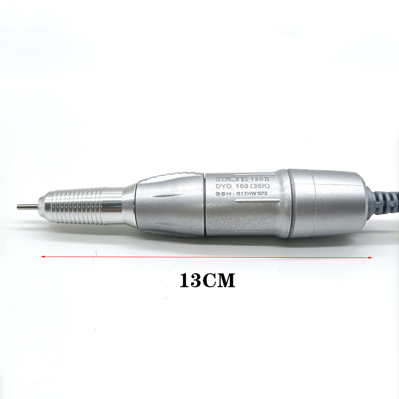Strong 210 Handpiece Electric Nail Drill Handle 35000rpm 120 Nail Drill Machine Manicure Pedicure Bit File Polish Nail File Tool