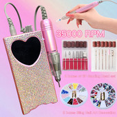 Nagų gręžtuvas Kalnų krištolinis elektrinis nagų gręžimo staklės meistras parafusadeira ir bateria furadeira fresa furadeira e parafusadeira