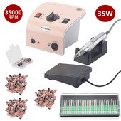 35W 35000RPM elektrinis nagų gręžtuvas Manikiūro mašina Stiprus galios pedikiūras Profesionalus nagų tekinimo staklės Nagų priedai ir įrankiai