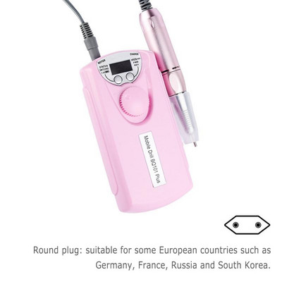 Polizor de unghii BLUEQUE 30000 Rpm șlefuitor de unghii Dispozitiv de lustruit pentru unghii Mașină electrică pentru manichiură cu cap de lustruit