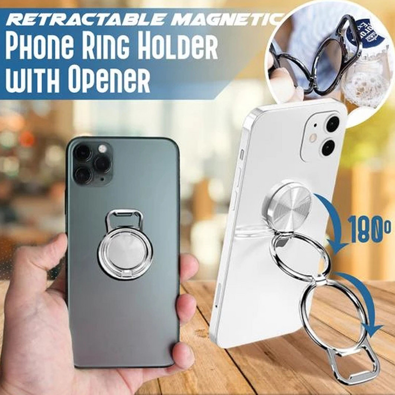 Butelių atidarytuvo mobiliojo telefono laikiklis sulankstomas nešiojamas laikymo stovas skirtas iPhone 13 Huawei lengvas nešiojamas mobiliojo telefono laikiklis