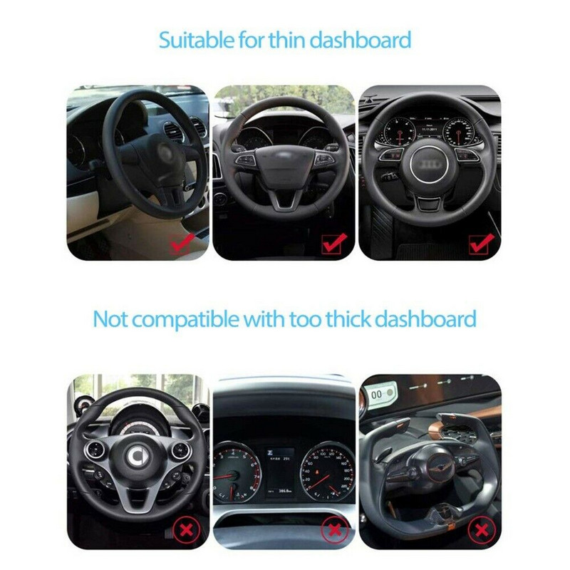 Univerzális műszerfali autós telefontartó Air Vent GPS rögzítő tartó állvány autóban Easy Clip összecsukható konzol iPhone-hoz Samsung Xiaomi