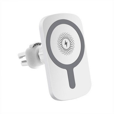 Suport de montare pentru încărcător auto fără fir rapid de 15W pentru iPhone 13 12 Pro Max Magnet automat pentru ventilație Suport telefon pentru încărcare rapidă a mașinii