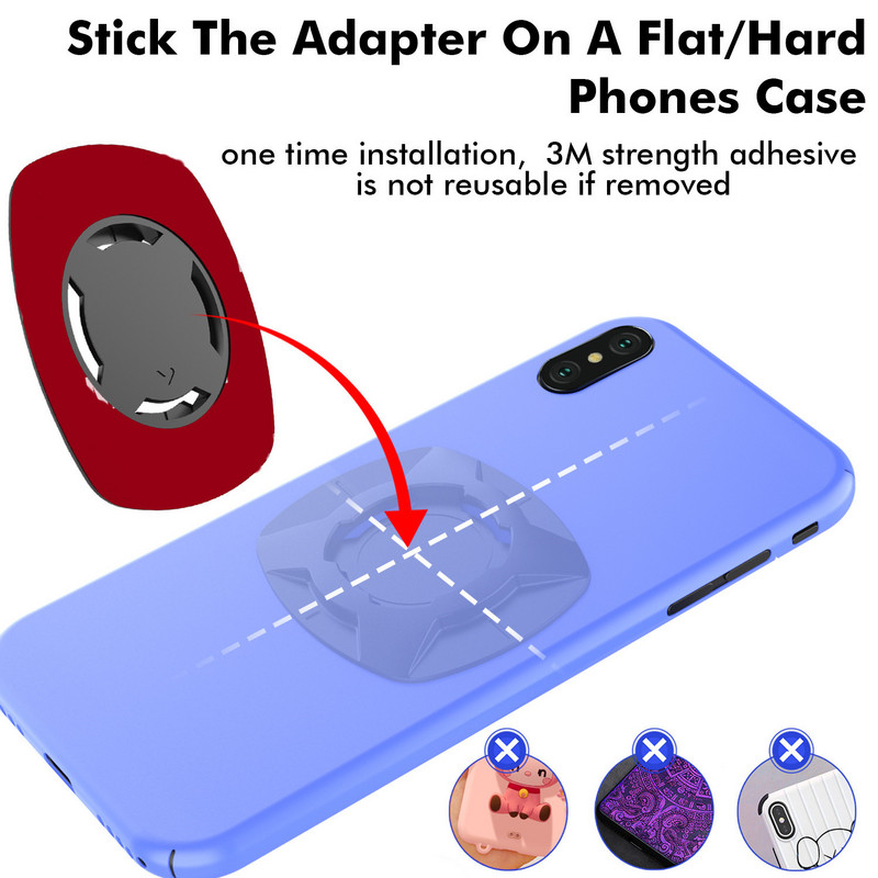 Motociklo telefono laikiklis kalnų dviračiui Neslystantis telefono laikiklis Universalus dviračio išmaniojo telefono stovas MTB plento dviračio priedui