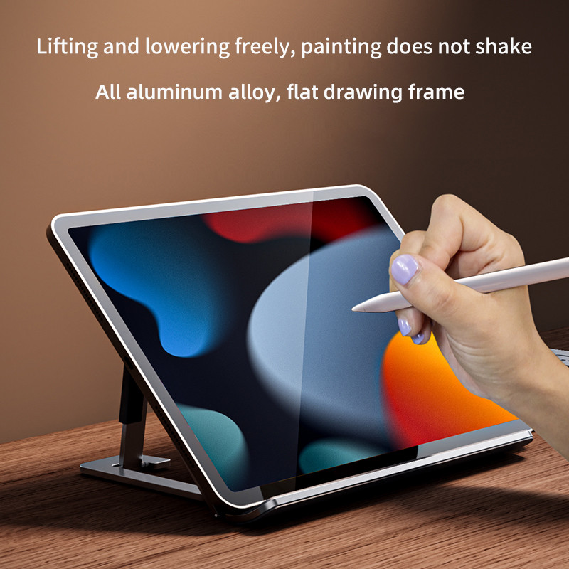 Planšetinio kompiuterio stovas Reguliuojamas stalinis stovas nešiojamas stovas doko laikiklis iPad Pro Air Mini Samsung Xiaomi Huawei nešiojamas planšetinio kompiuterio stovas