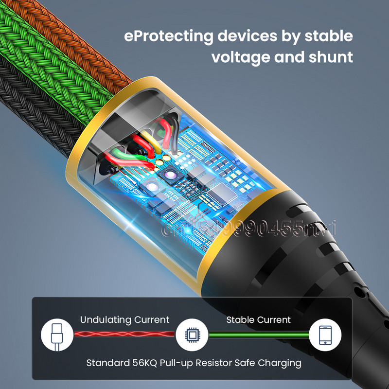 Καλώδιο USB Type C 4 σε 1 για iPhone 14 13 12 11 Pro 3 σε 1 2 σε 1 Καλώδιο φόρτισης Micro USB Καλώδιο Micro USB για Huawei Samsung 1.2M