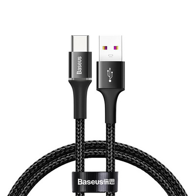 Cablu USB tip C Baseus 5A pentru Huawei Mate 30 20 P50 P40 P30 Pro Lite 40W SCP Încărcător de încărcare rapidă cablu USB-C tip C Cablu cablu