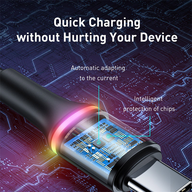 Καλώδιο Baseus 5A USB Type C για Huawei Mate 30 20 P50 P40 P30 Pro Lite 40W SCP Φορτιστής γρήγορης φόρτισης Καλώδιο καλωδίου USB-C Type-C