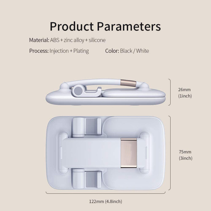 Novi sklopivi stalak za stolni telefonski držač za iPhone 13 Pro Max iPad Mini Podesivi stolni nosač za mobilni telefon Stalak za pametni telefon