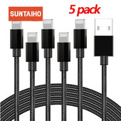 Καλώδιο Suntaiho USB για iPhone Καλώδιο φόρτισης 11 XR 7plus XS X 11 Pro Max 8 7 6 6s 5 5s 2.4A Φορτιστής γρήγορης φόρτισης Καλώδιο τηλεφώνου USB