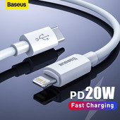 Καλώδιο Baseus USB C για iPhone 14 13 12 11 Pro Max PD Γρήγορη φόρτιση USB C σε καλώδιο φωτισμού για iPhone Δεδομένα φορτιστή Καλώδιο USB τύπου C