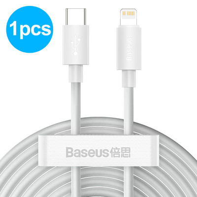 Καλώδιο Baseus USB C για iPhone 14 13 12 11 Pro Max PD Γρήγορη φόρτιση USB C σε καλώδιο φωτισμού για iPhone Δεδομένα φορτιστή Καλώδιο USB τύπου C