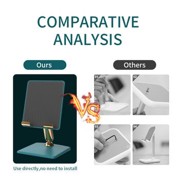 Универсална сгъваема стойка за настолен държач за телефон Мобилен телефон за iPhone 13 iPad Air Tablet Настолен държач Стойка Сгъваема