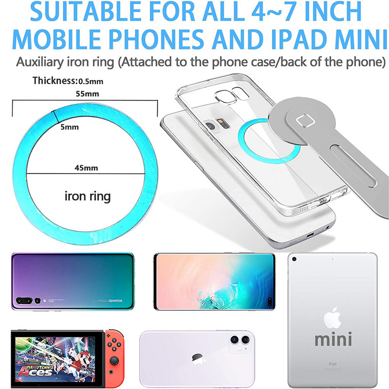 Mágneses telefontartó iPhone 13 Pro Max készülékhez fém laptop telefonállvány iPhone 13 tartóhoz oldalra szerelhető táblagép Mac könyvtartóhoz