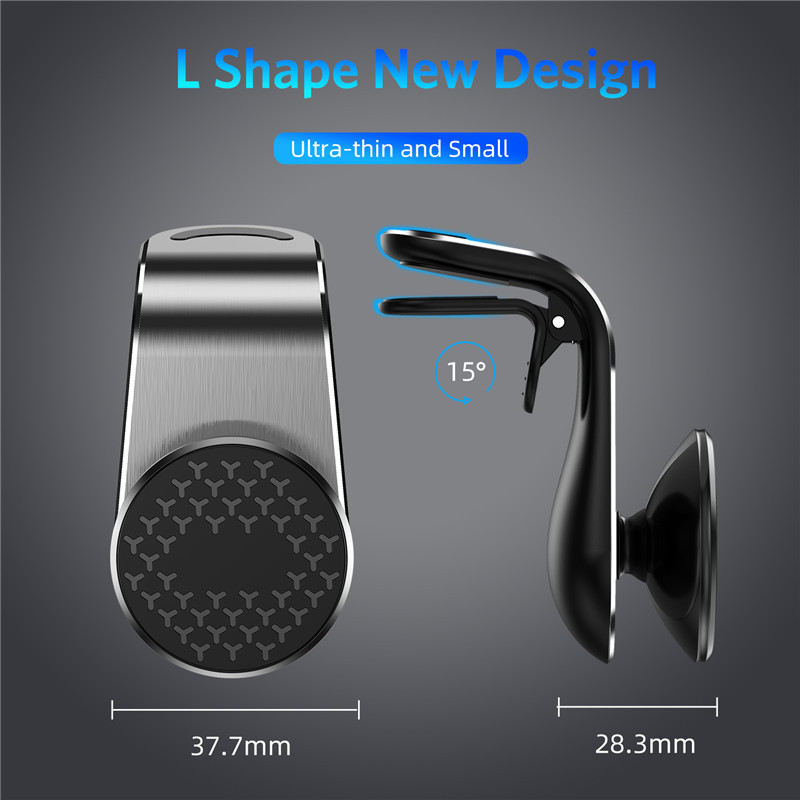 360 metalinis magnetinis automobilio telefono laikiklio stovas Magnetas Mobiliojo telefono stovas skirtas iPhone 8 11 12 Max redmi note 9 Mini oro ventiliacijos laikiklio laikiklis