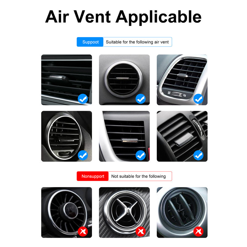 360 metalinis magnetinis automobilio telefono laikiklio stovas Magnetas Mobiliojo telefono stovas skirtas iPhone 8 11 12 Max redmi note 9 Mini oro ventiliacijos laikiklio laikiklis