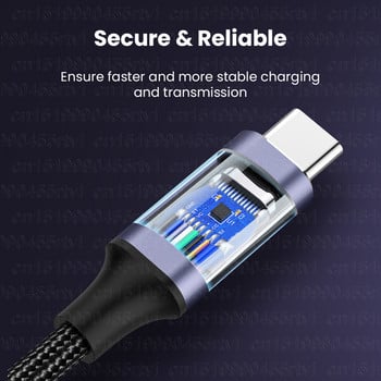 240W USB Type C кабел за MacBook Pro 48V5A PD3.1 USBC Power Line Blazing-Fast кабел за зареждане за Samsung Galaxy S22 Xiaomi POCO