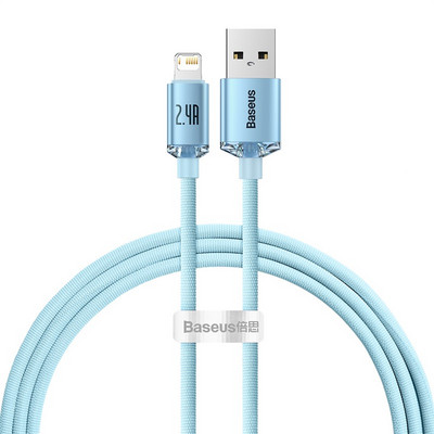 Baseus USB kabel za iPhone 14 13 12 Pro Max X XR XS 8 7 6s 6 iPad Punjač za brzo punjenje podataka USB žičani kabel Kabeli za mobilne telefone