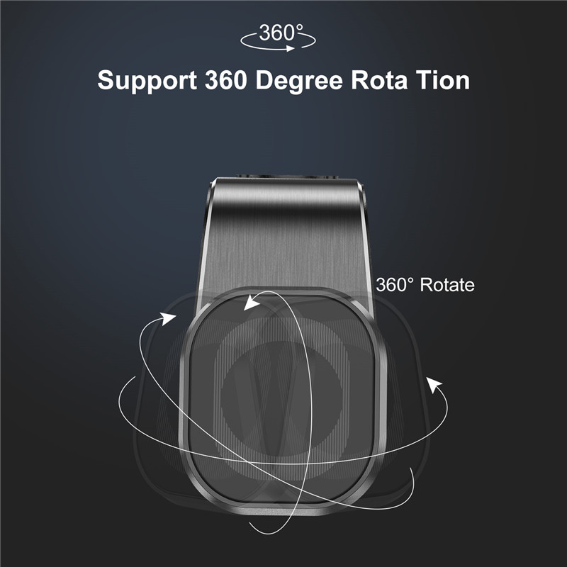 360-stupňový kovový magnetický držiak do auta pre Xiaomi Mi 9T Redmi Note 8 Pro, magnetický držiak do vetracieho otvoru, GPS držiak, magnetický stojan