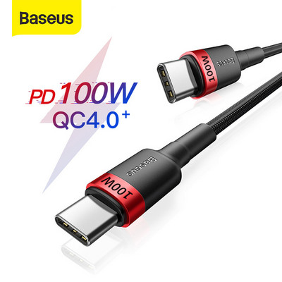 Baseus 100W USB C na USB tip C kabel za Macbook iPad 60W USBC PD kabel Quick Charge 4.0 punjač TypeC kabel za Xiaomi Samsung