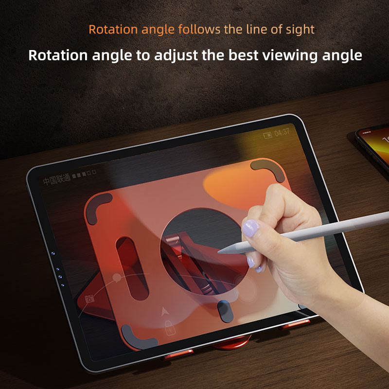 Suport de suport rotativ Dock cu rotație de 360 de grade Multi-unghi reglabil pe înălțime reglabil pentru tabletă iPad de 5-13,9 inchi