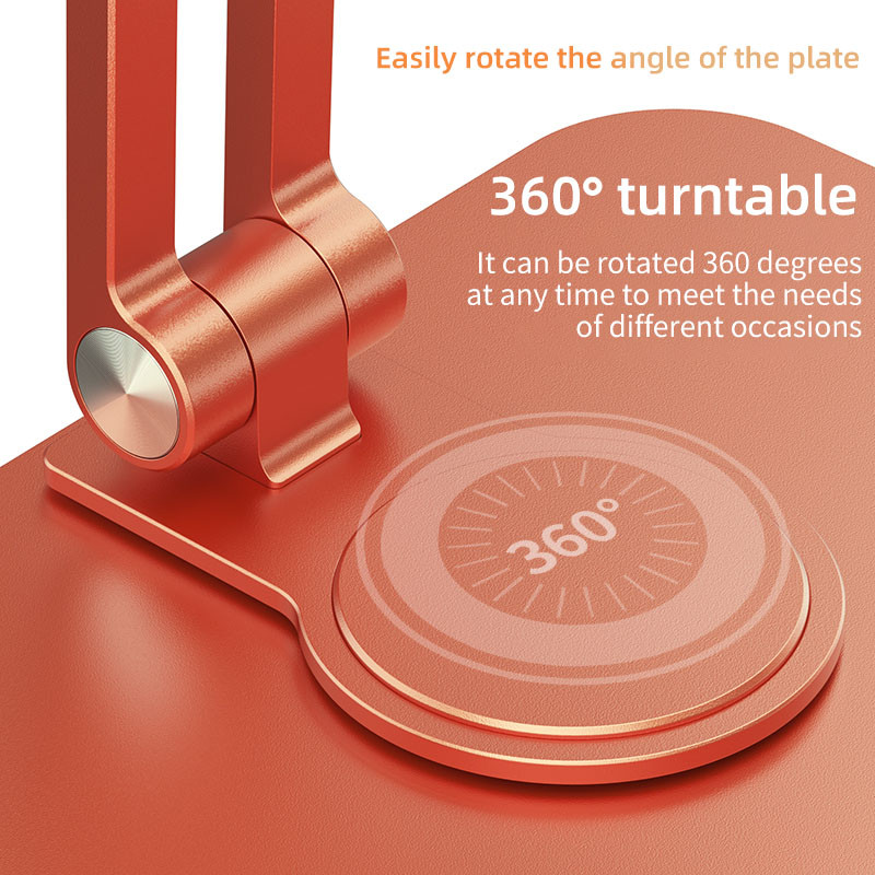 Suport de suport rotativ Dock cu rotație de 360 de grade Multi-unghi reglabil pe înălțime reglabil pentru tabletă iPad de 5-13,9 inchi