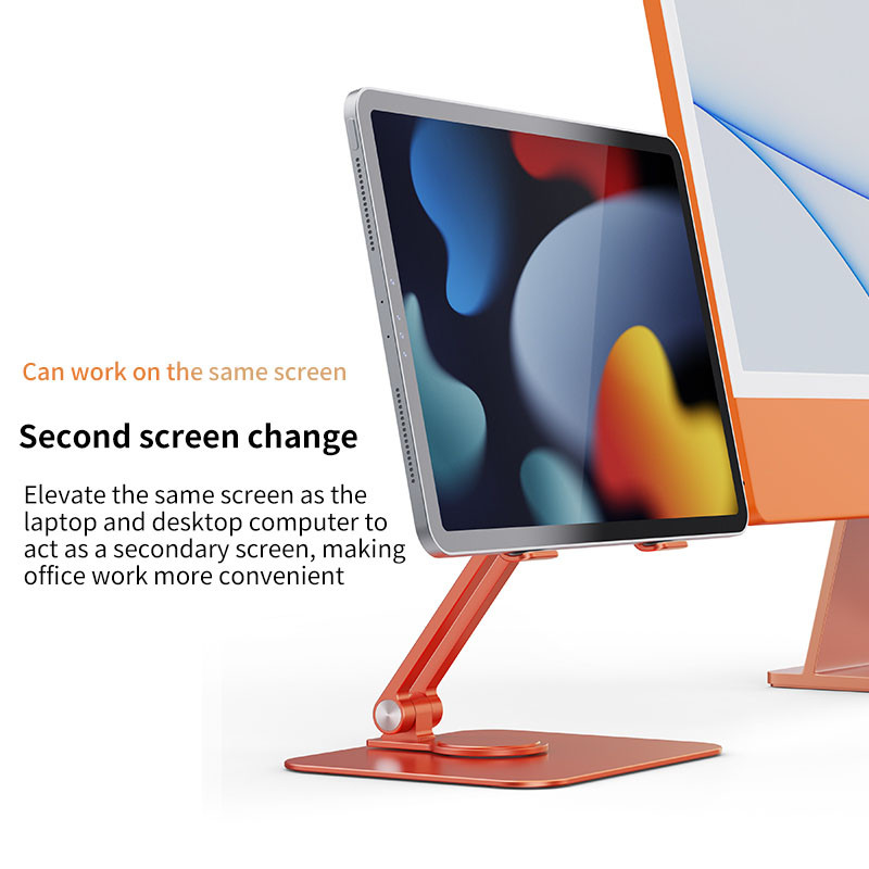 Suport de suport rotativ Dock cu rotație de 360 de grade Multi-unghi reglabil pe înălțime reglabil pentru tabletă iPad de 5-13,9 inchi