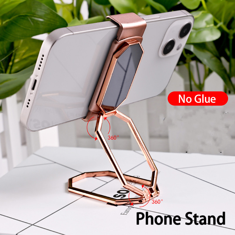 Reguliuojamas mobiliojo telefono laikiklis, skirtas staliniam stovui, 360° besisukantis žiedas, sulankstomas mobiliojo telefono stovas, suderinamas su visais telefonais