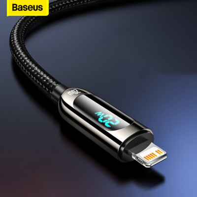 Baseus 20W PD Καλώδιο USB C Καλώδιο γρήγορης φόρτισης για iPhone 14 13 12 Ψηφιακή οθόνη Pro Max XR Καλώδιο δεδομένων κινητού τηλεφώνου για iphone