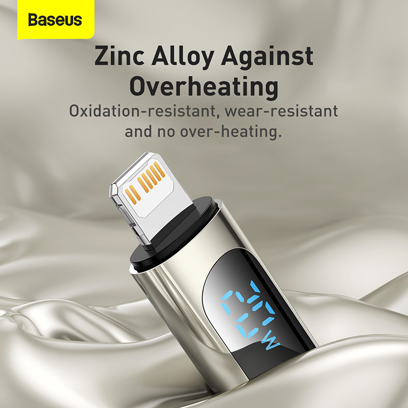 Baseus 20W PD USB C kaabel Kiirlaadimiskaabel iPhone 14 13 12 Pro Max XR digitaalse ekraaniga mobiiltelefoni andmeside juhe iphone jaoks