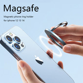 Mágneses mobiltelefon gyűrűtartó kompatibilis az iPhone 12 13 14 sorozatú MagSafe kivehető mobiltelefon markolattal