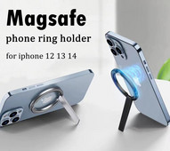 Suport magnetic pentru inel pentru telefon mobil compatibil cu iPhone 12 13 Series MagSafe Suport detașabil pentru mâner pentru telefon mobil