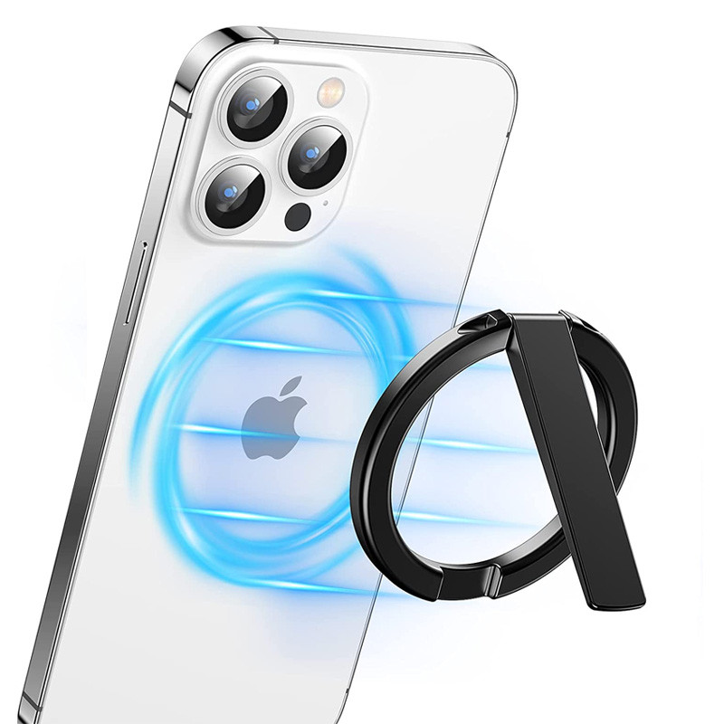 Suport magnetic pentru inel pentru telefon mobil compatibil cu iPhone 12 13 Series MagSafe Suport detașabil pentru mâner pentru telefon mobil