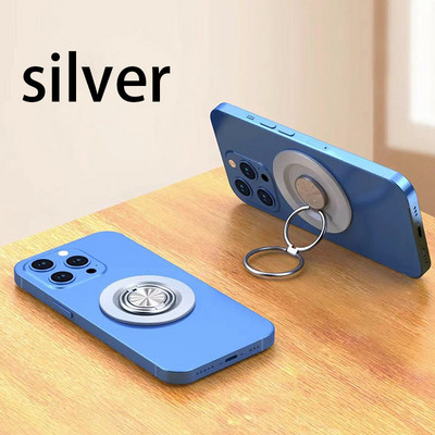 Suport magnetic pentru inel pentru telefon mobil compatibil cu iPhone 12 13 14 Series MagSafe Suport detașabil pentru mâner pentru telefon mobil
