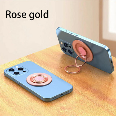 Suport magnetic pentru inel pentru telefon mobil compatibil cu iPhone 12 13 14 Series MagSafe Suport detașabil pentru mâner pentru telefon mobil