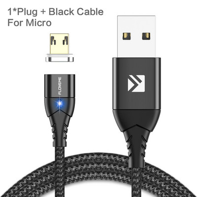 FLOVEME Magnetski kabel USB C kabel za iPhone Micro USB Type-C Magnetski punjač za iPhone 12 3A Brzi magnetski kabeli za punjenje